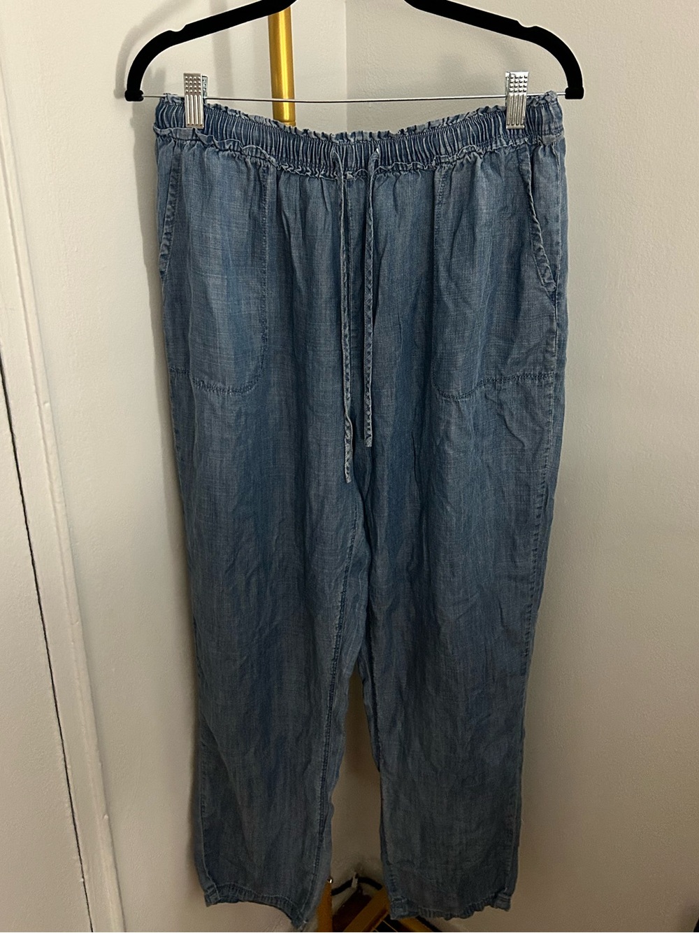 Splendid Chambray Drawstring Pants XL